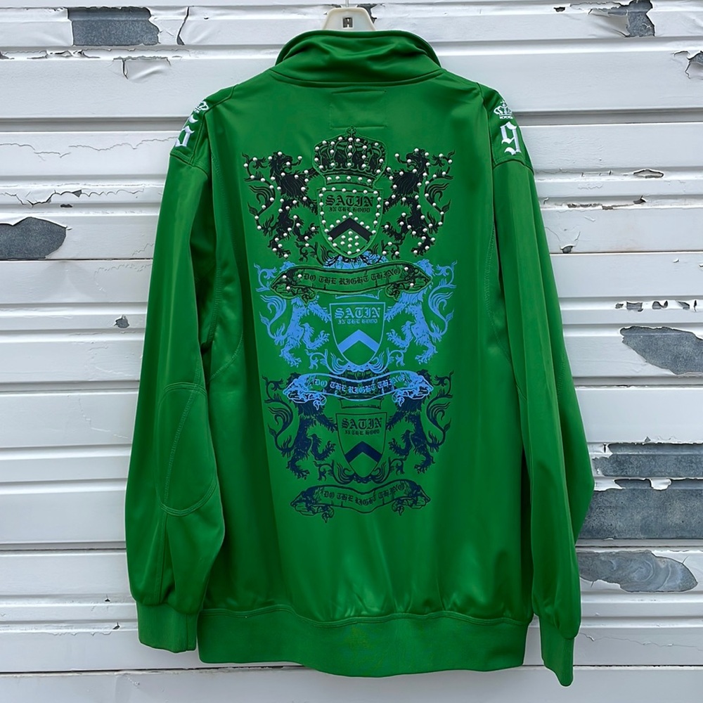 RARE SITH Satin in the Hood Track Jacket Big & Tall Men’s Size 2XL